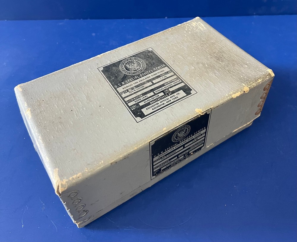 US NAVY Bu AERO BLIND FLYING GOGGLES- BOXED