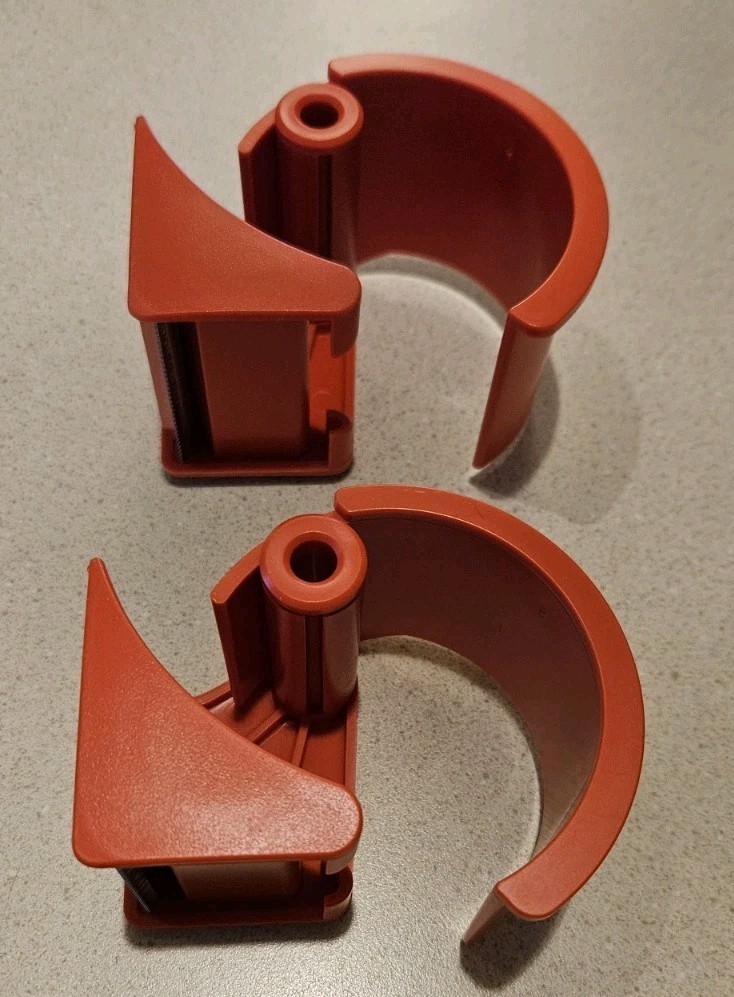 Two, 2" Portable Tape Dispenser, Compact, Packing, Packaging, Sealing, Shipping