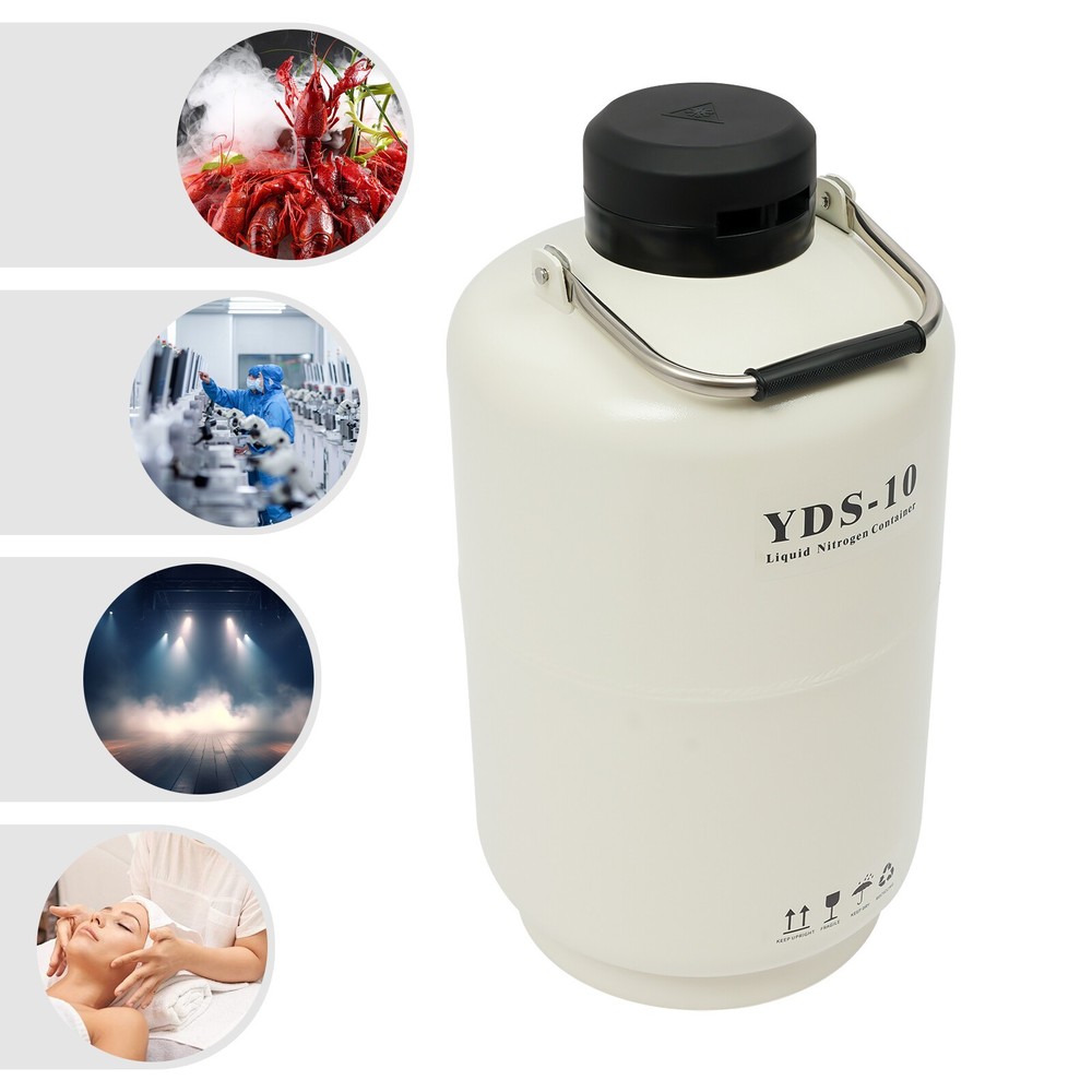 10L Liquid Nitrogen Container Liquid Nitrogen Tank Nitrogen Cryogenic Container