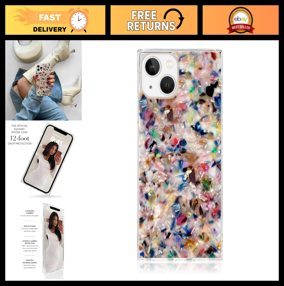 Flaunt Official Square Protective Case - Compatible with iPhone 15 - Wireless Ch
