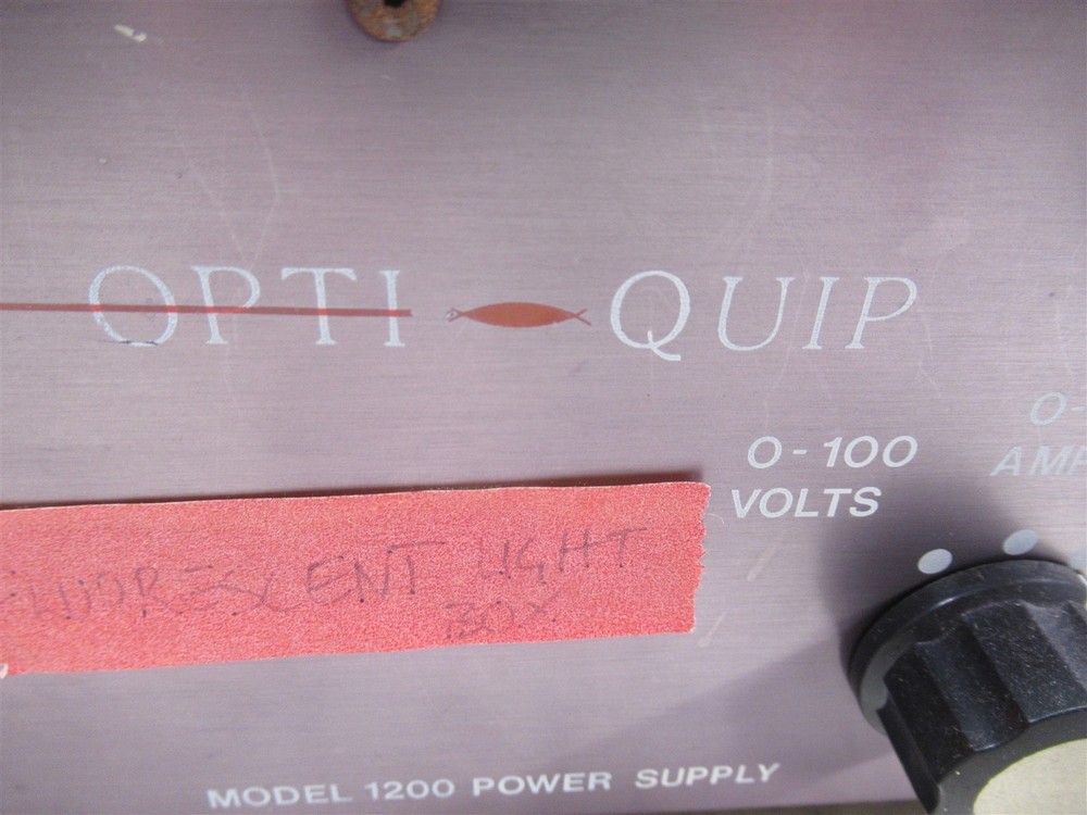 Opti-Quip 1200 Microscope Power Source & 770 Arc Lamp Housing Fluorescence