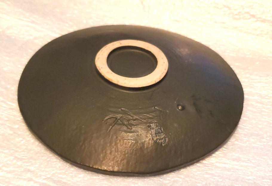 Michele Ann Rigert Art Pottery Dish, 5.75" circumference