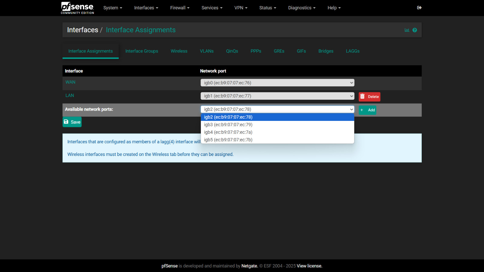 PfSense 6x1Gb, Quad Core CPU, 4GB RAM, 128GB SSD, AES-NI, QAT (Lanner FW-7525D)