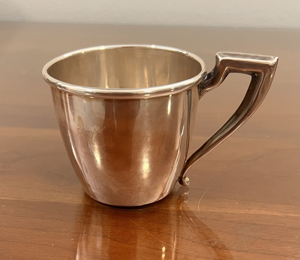 Vintage Baby Birth Cup Sterling Silver.