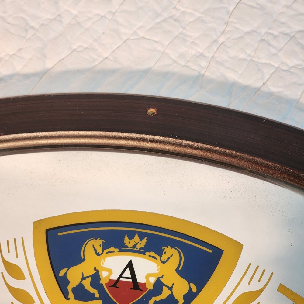 Amstel Light Beer Framed Oval Mirror