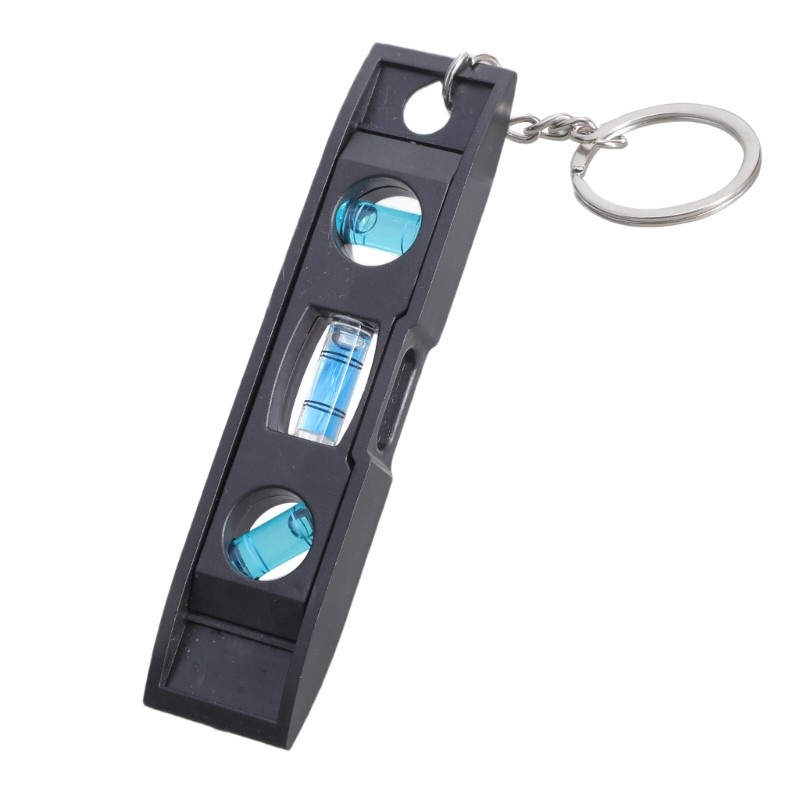 Level 3 Bubble Precise Horizontal Ruler Keychain for Quick Measurements