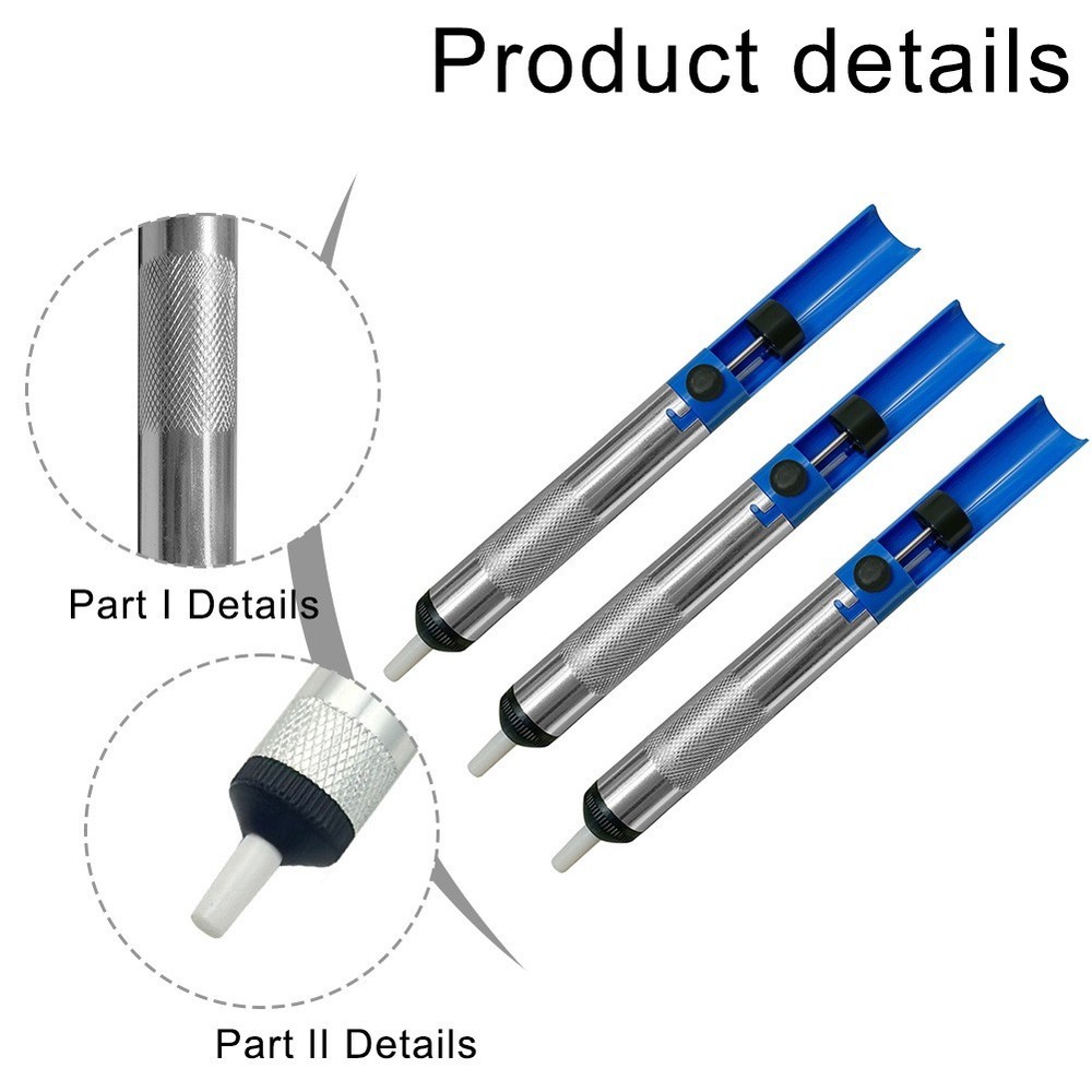 Desoldering Pump 3 Pack for Efficient Solder Removal with Vacuum Pressure