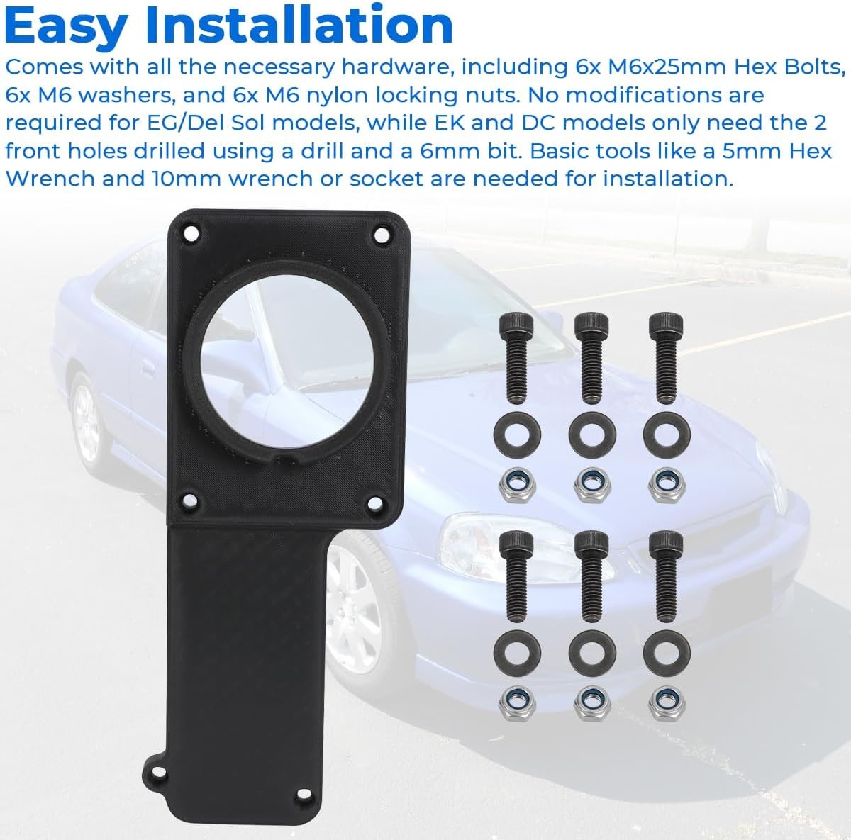 For 92-00 Honda Civic 94-01 Acura Integra Auto to Manual Conversion Cover Plate