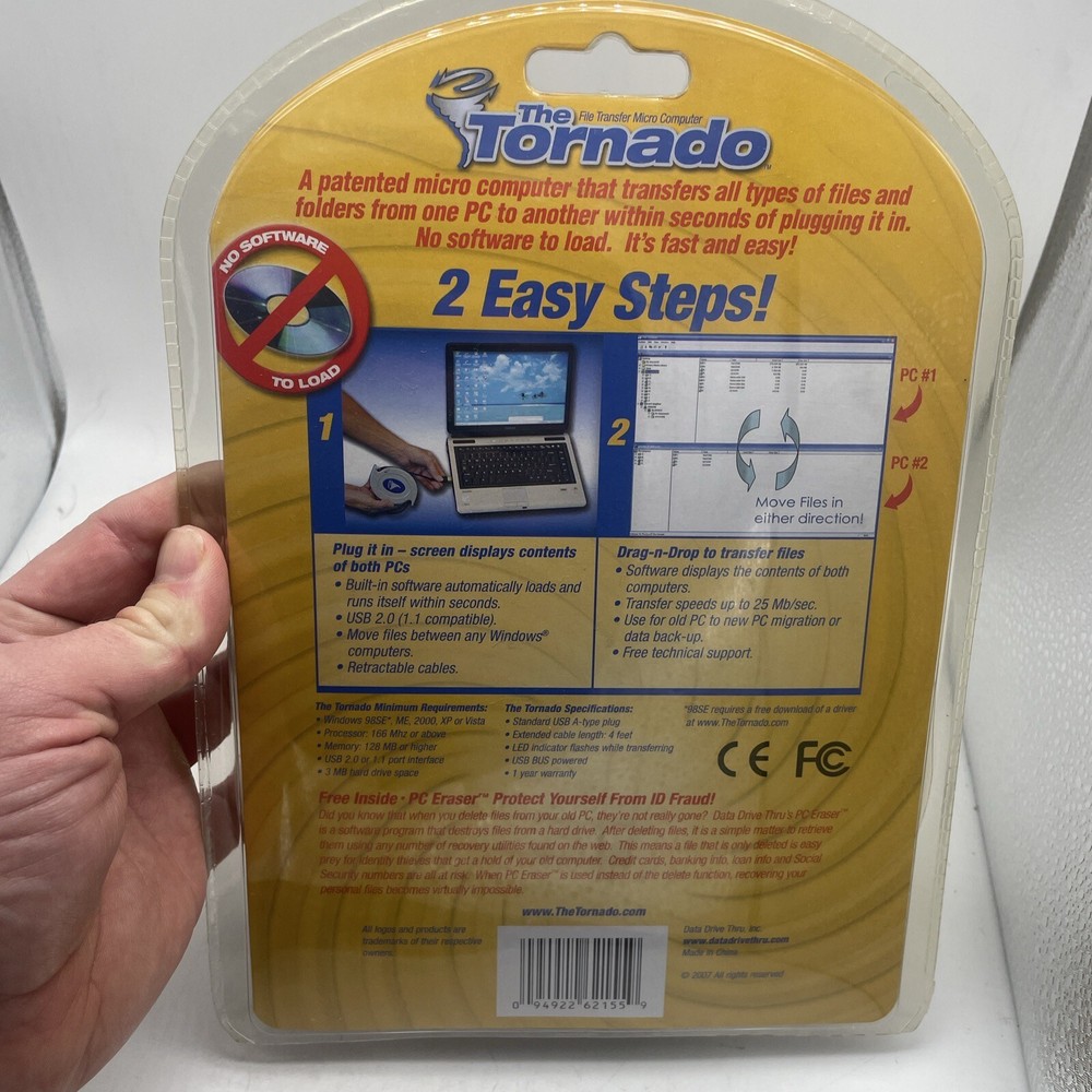 The Tornado PC to PC Data Transfer Device Voted Best Gadget 2007