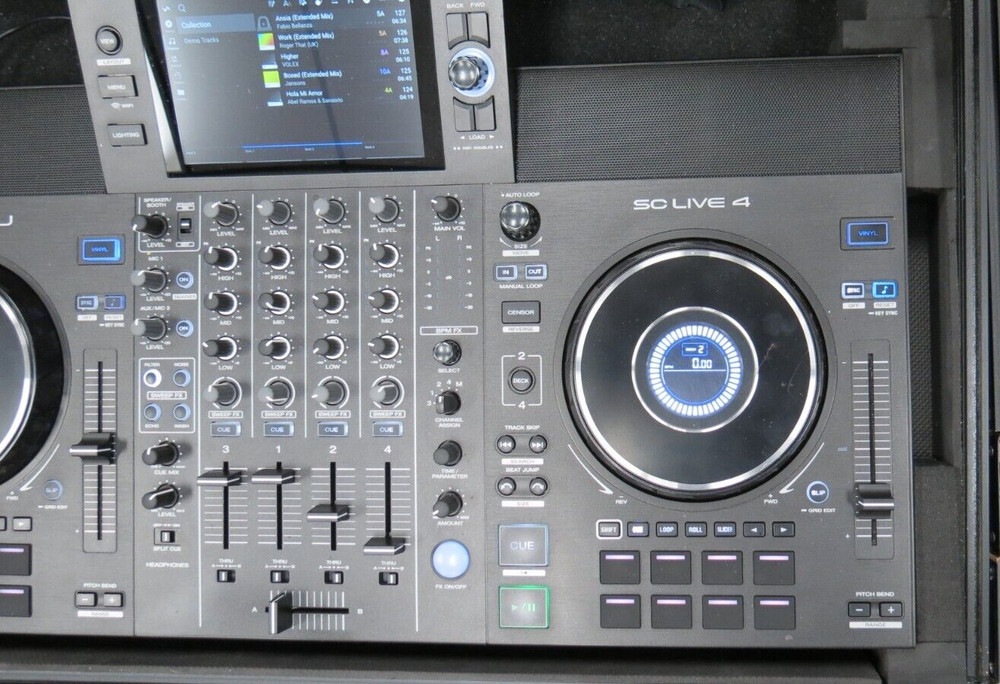 DENON SC LIVE 4 DJ CONTROLLER 4-DECK STANDALONE WIFI TOUCHSCREEN W/ODYSSEY HDCS