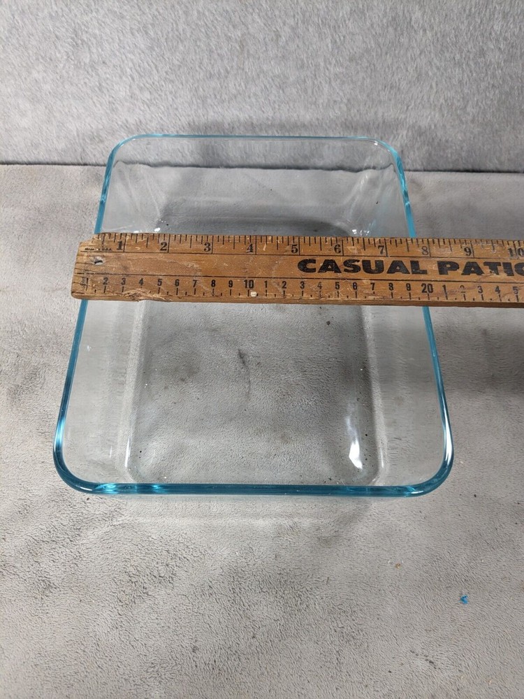 Pyrex Rectangular Food Storage Container Clear Glass 2.75Qt - No Lid