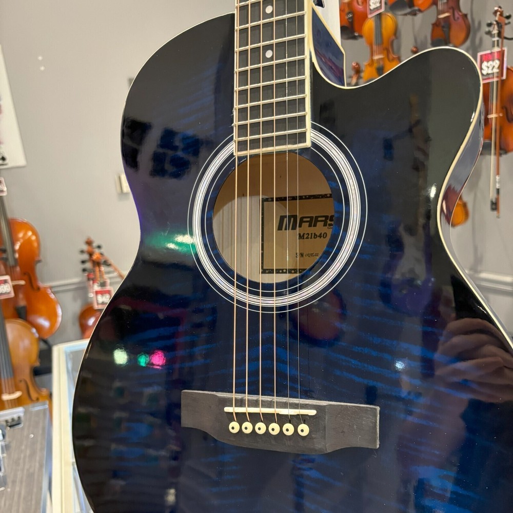 Mars Acoustic Guitar: Blue