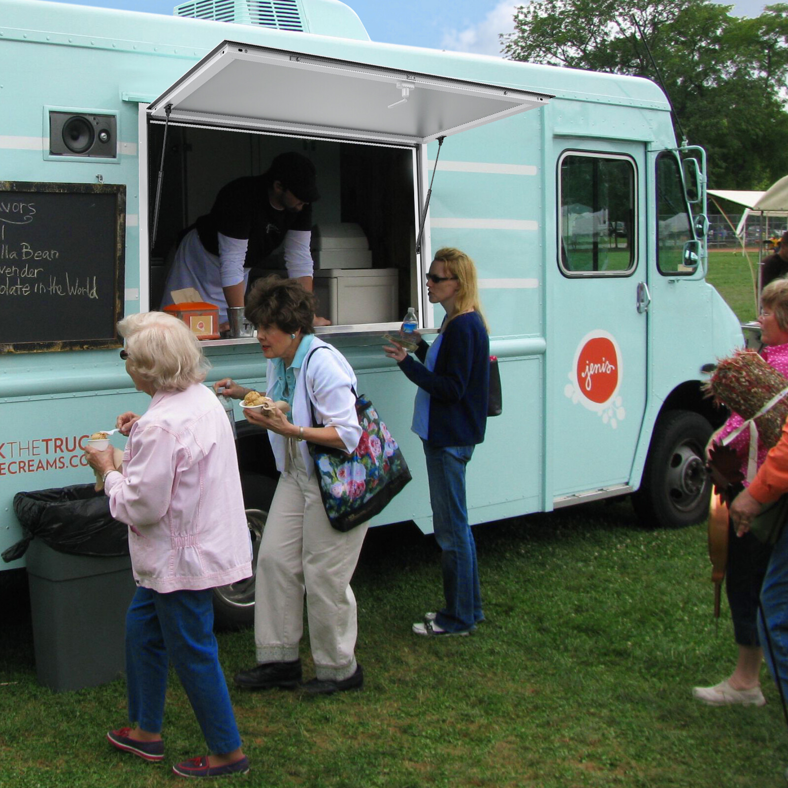 VEVOR 36"L x 36"W Concession Stand Serving Window Food Truck Service Awning