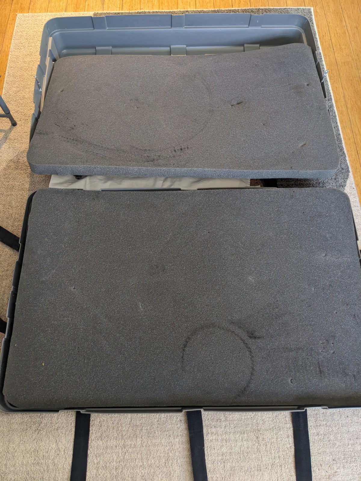 Trico Iron Case Bike Transport/ Travel Case w/ 3 sheets of foam - Pre owned