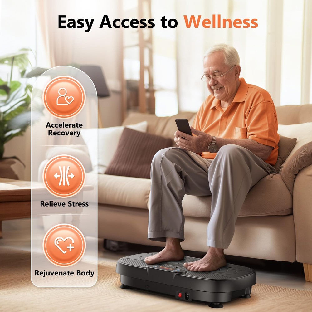 Vibration Plate Exercise Machine for Weight Loss & Lymphatic Drainage