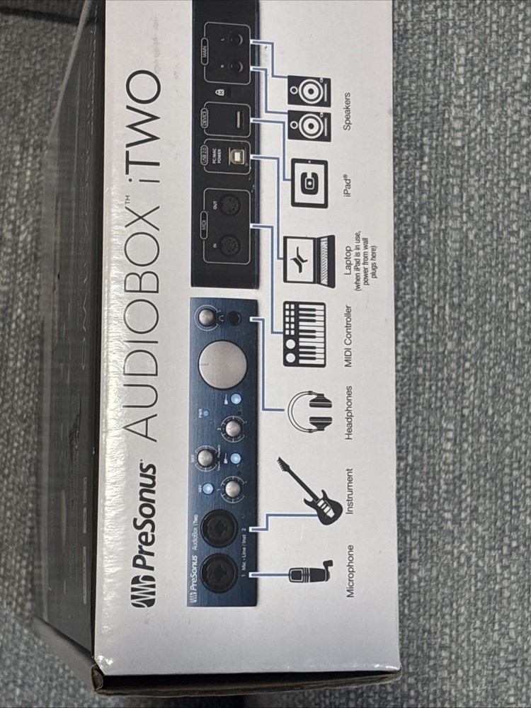 Presonus Audiobox iTwo USB iPad/PC/Mac Recording System Interface New