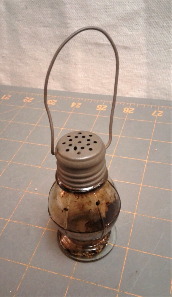 Antique Toy Lantern Glass Candy Container