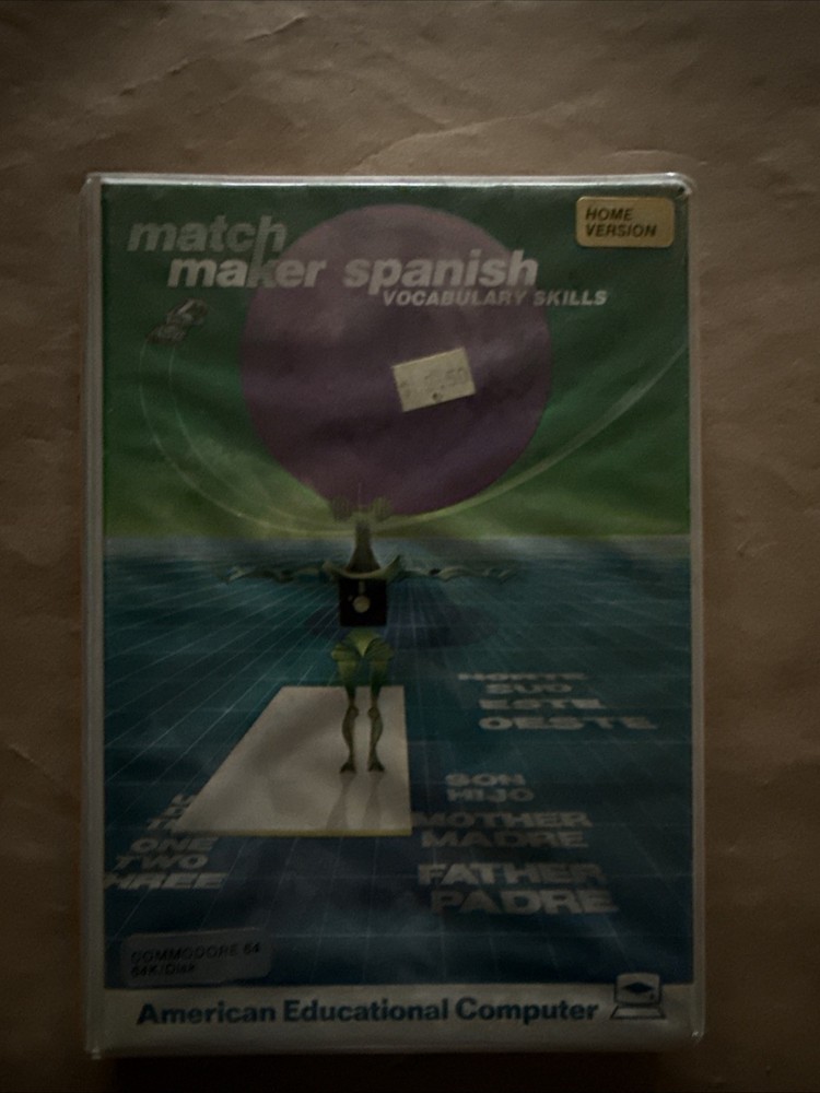 * Match Maker Spanish Vocabulary Commodore 64