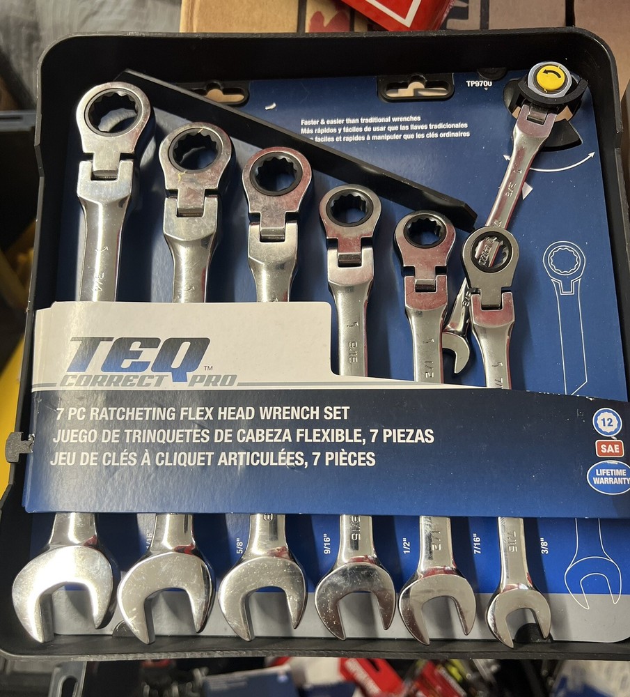 Teq Correct Pro Ratcheting Flex Head Wrenches