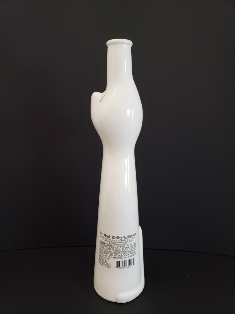 WHITE 2011 Happy Cat Mosel Riesling Germany Empty Wine Bottle
