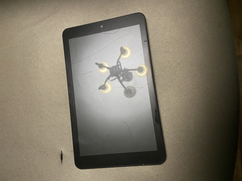 Black Tablet 7-8.9 in Screen Size with Geometric Pattern Back