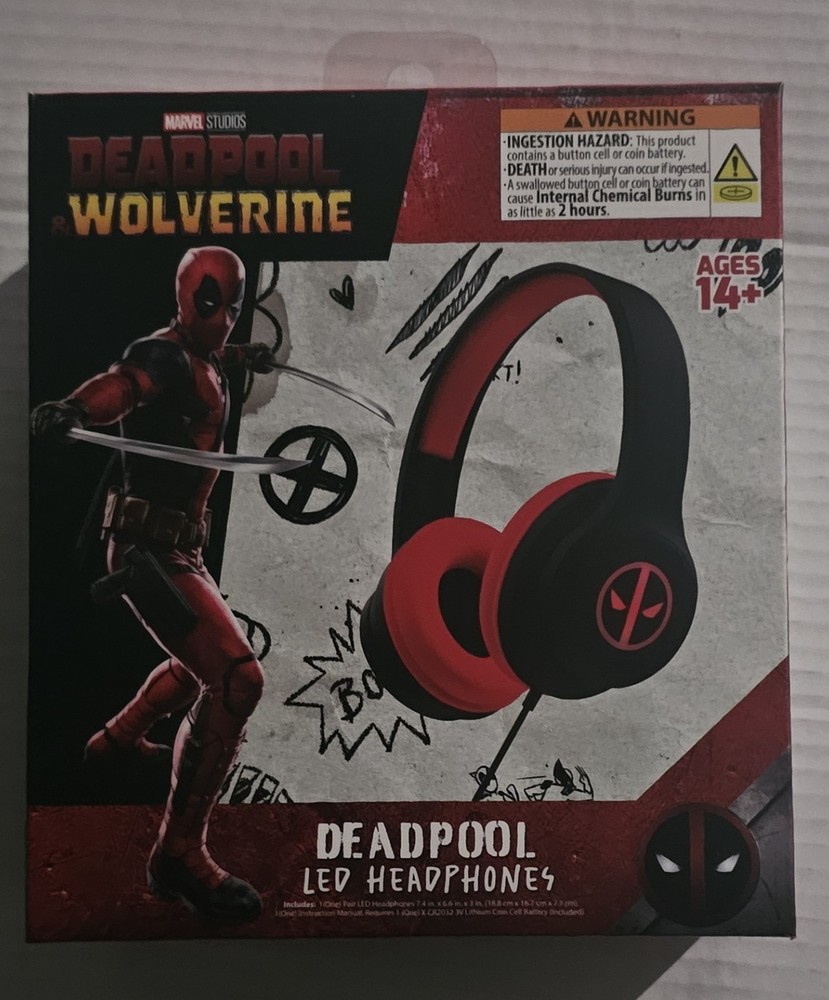 Marvel Studios DEADPOOL & WOLVERINE LED Headphones #HP-0636-DP