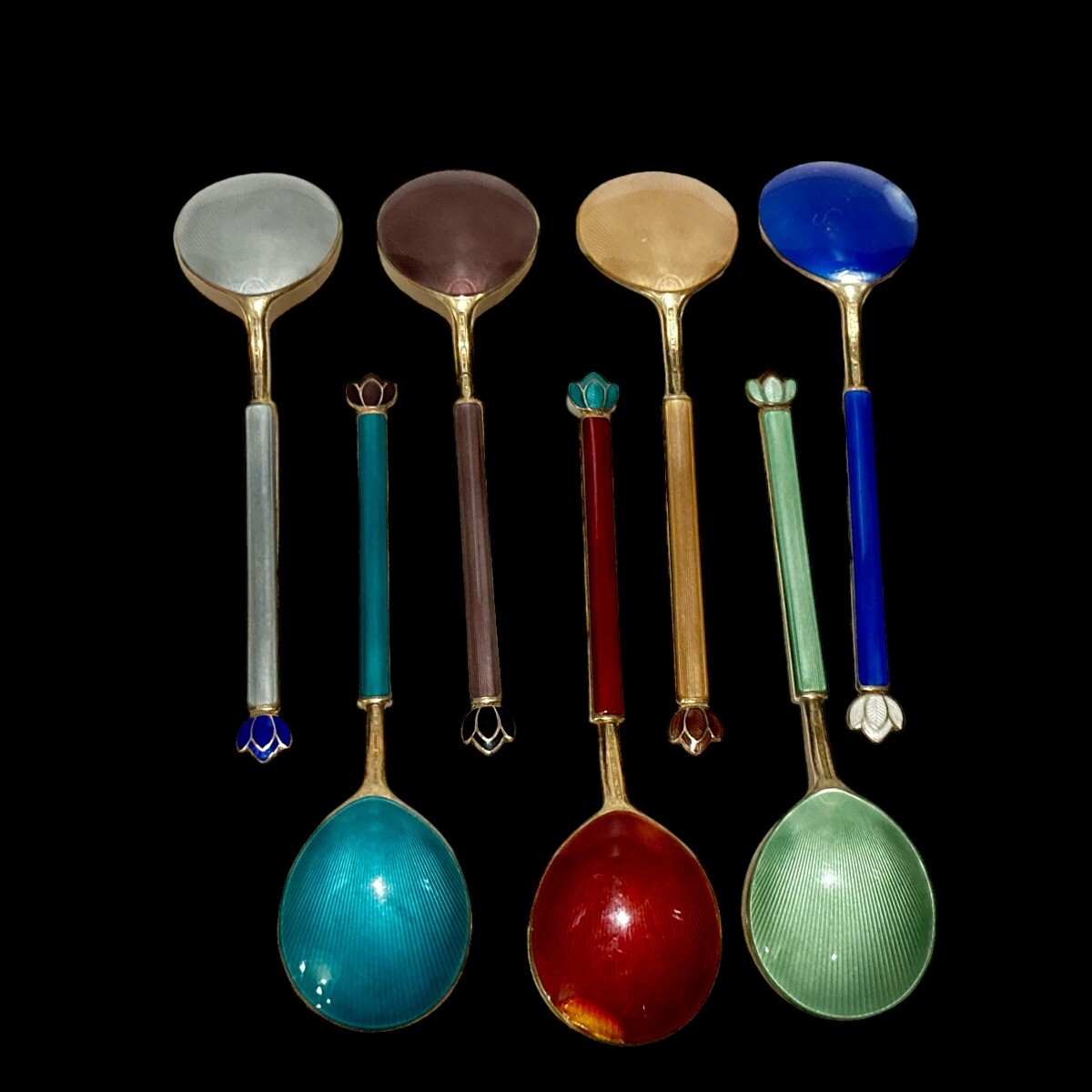 David Andersen Norway Sterling Enamel Demitasse CHOICE OF ONE