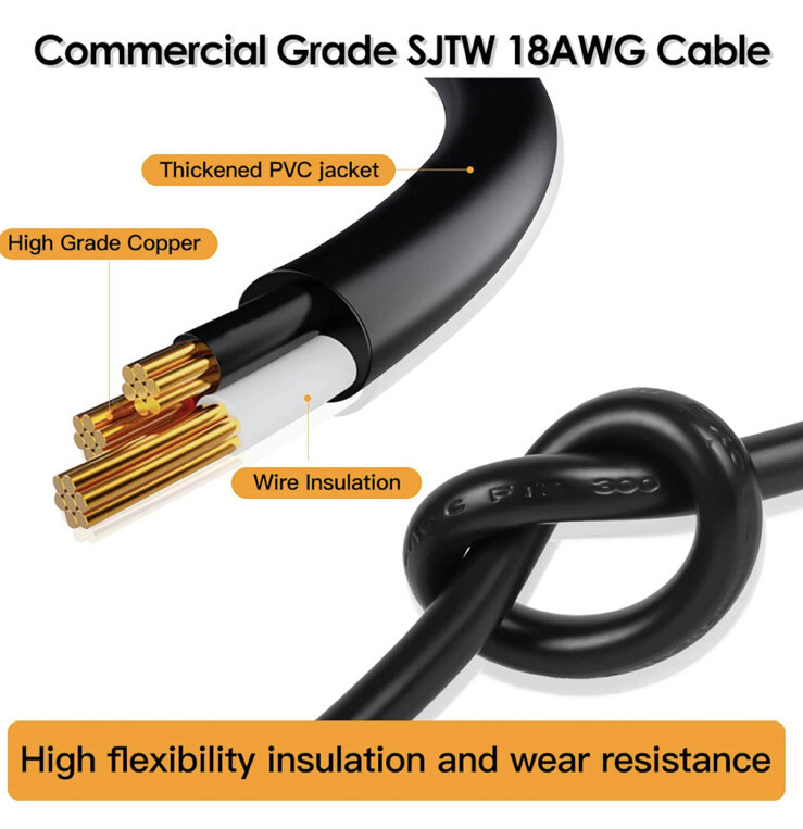 48FT LED Outdoor String Lights Shatterproof Bulbs Commercial Patio Party Garden