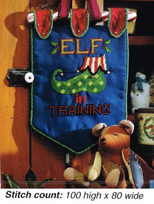 ELF IN TRAINING  CROSS STITCH PATTERN  ONLY  -   #994
