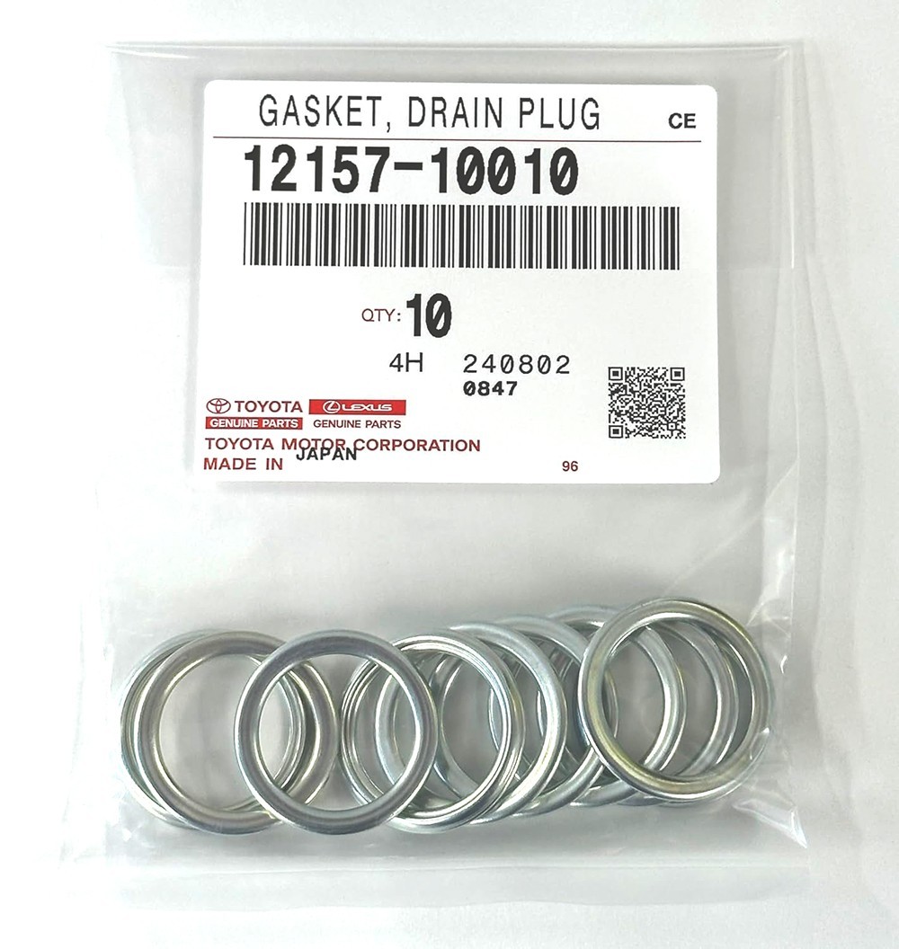 Genuine Toyota Lexus OEM Differential Oil Drain Plug Gasket 12157-10010 (10 PCS)