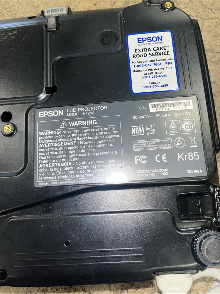 Epson EX5210 LCD Projector No Remote Tested and working