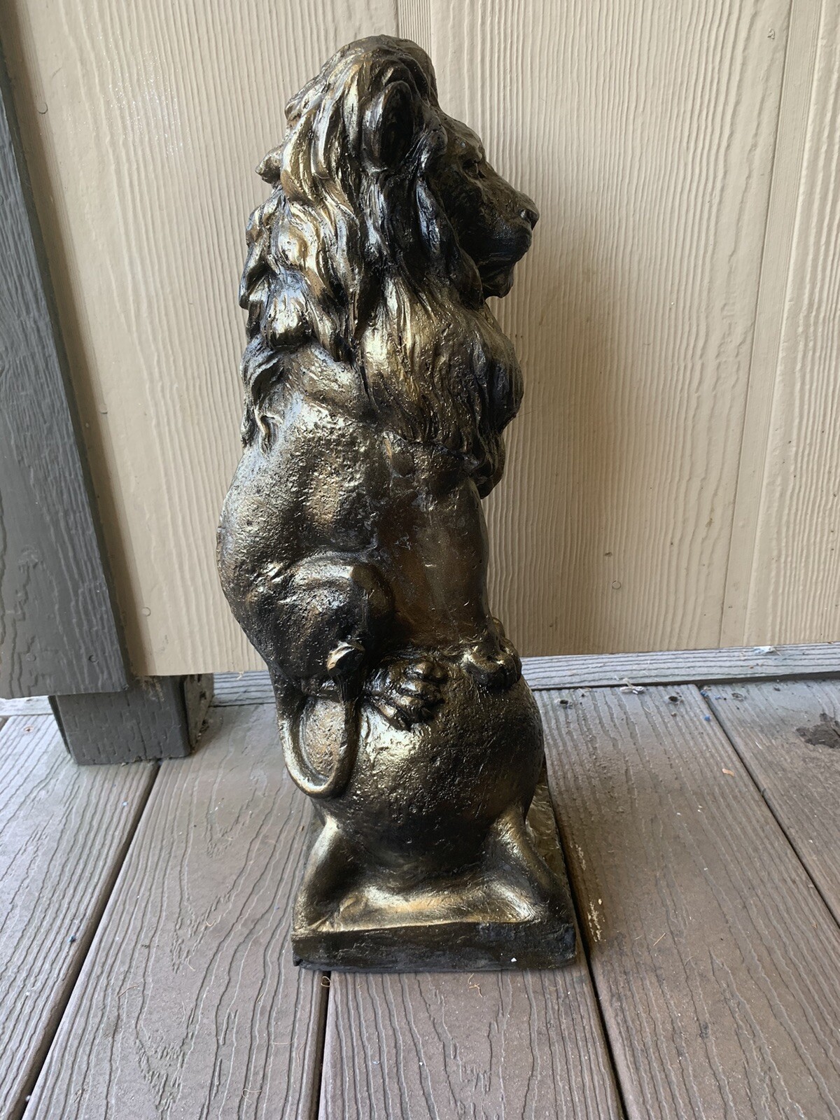 LATEX RUBBER MOLD Lion Sitting On A Ball YKM-L5055 H. 18”