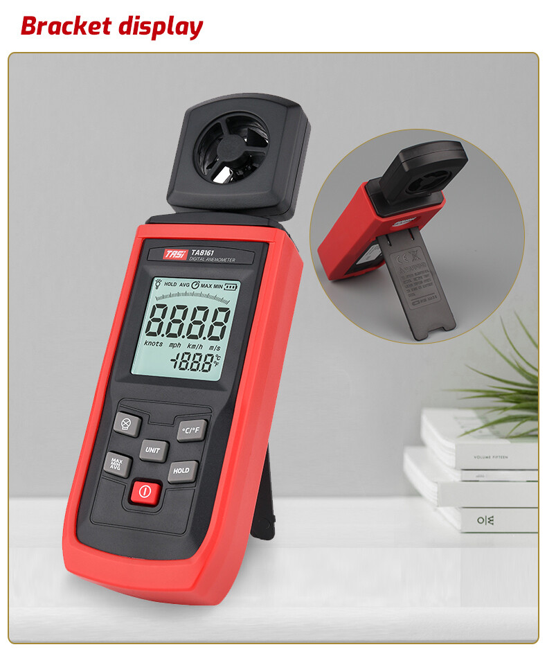 TA8161 Digital Anemometer Handheld Wind Speed Meter Measuring Air Conditioning