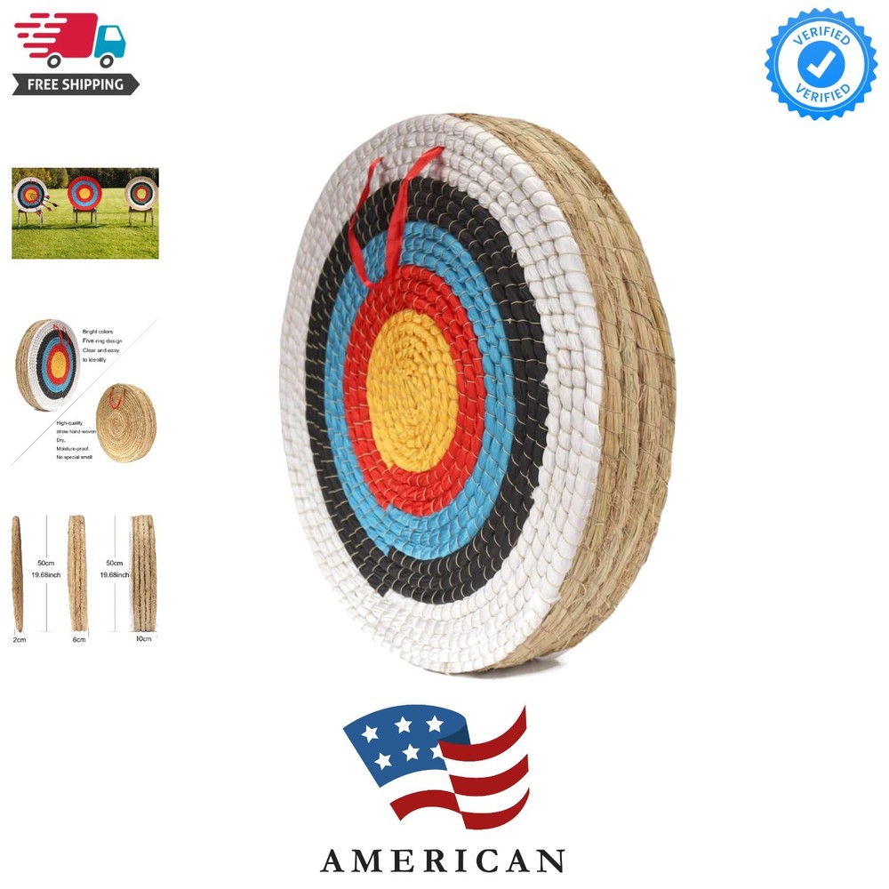 Archery Target - Backyard Straw Archery Target for Recurve Compound or Longbo...