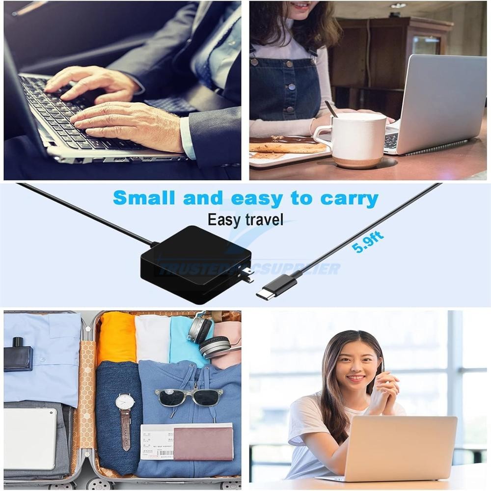 USB-C Type C Charger for Laptop Chromebook Tablet Phone 65w Universal Charge