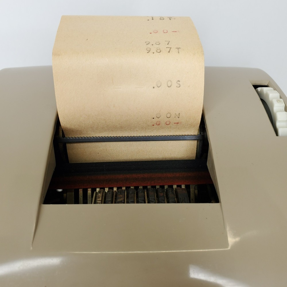 Clary Adding Machine Model 102 Vintage Small Business Functional Or Prop Works!