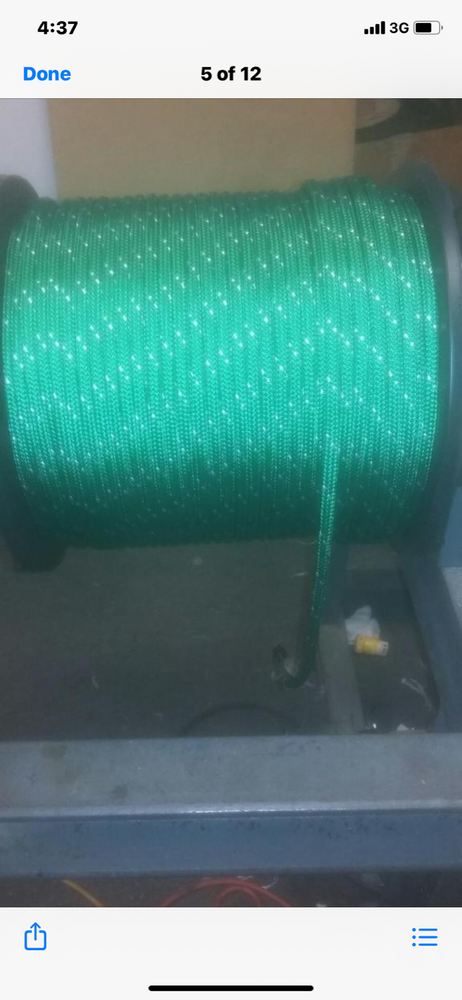 1/2" arborists dynamic double braid rope 600' Green