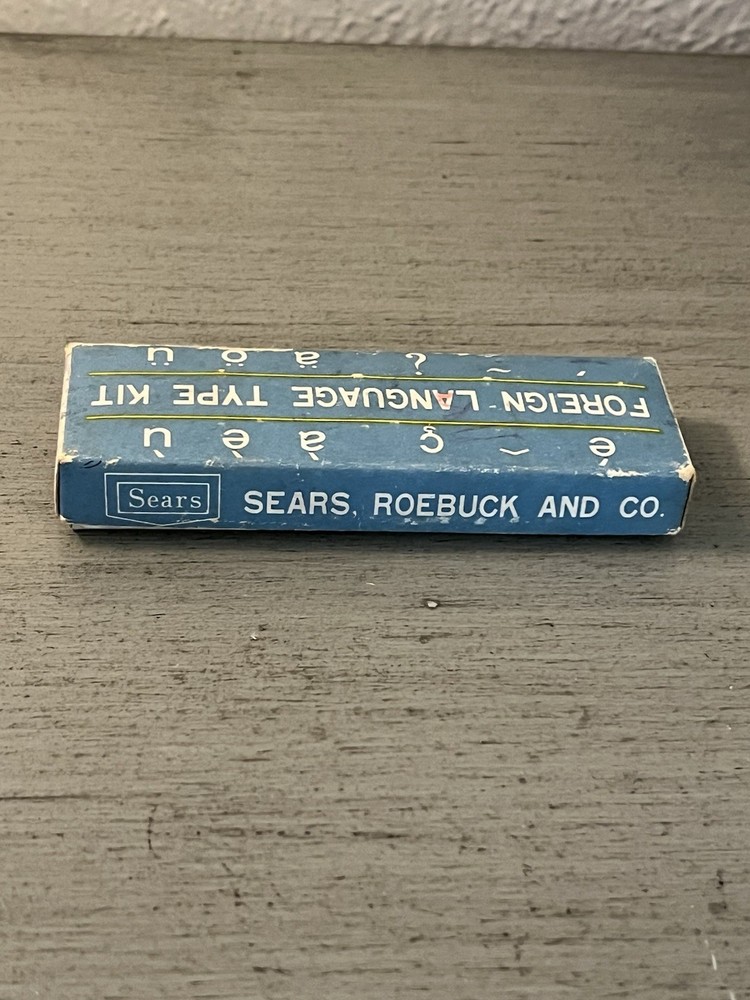 Foreign Language Type Kit for Sears Easy-Touch Typewriter Keys and Type Slugs