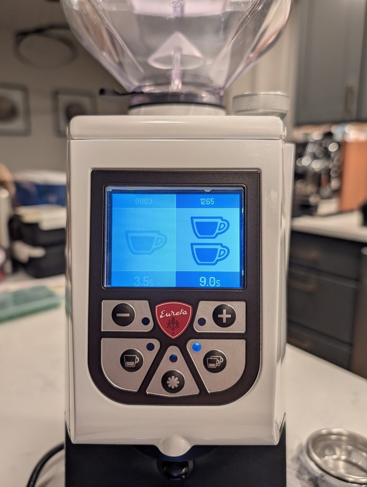 Eureka Atom Espresso Grinder - White 60mm burrs