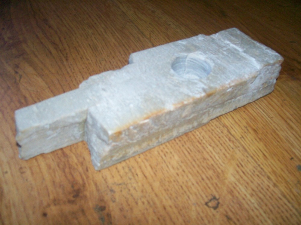 Natural stone candle holder