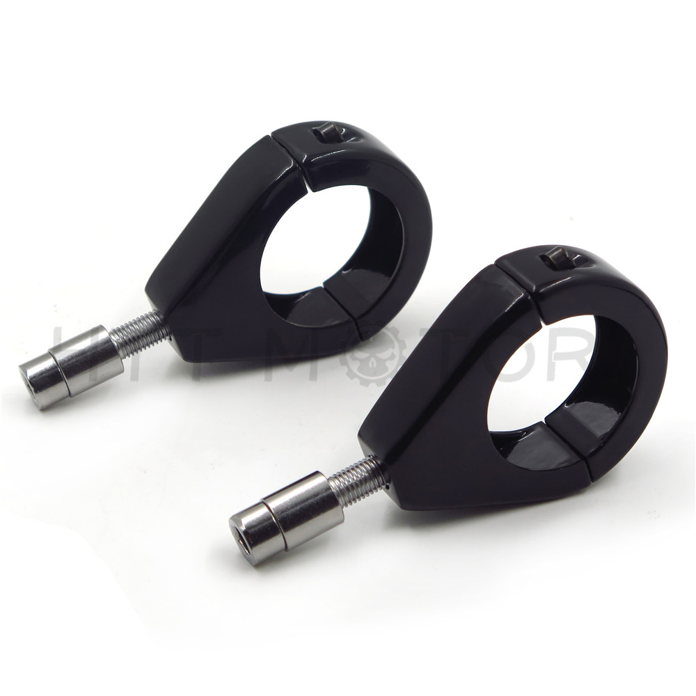 41mm Fork Turn Signal Indicator Light Relocation Bracket Clamps Mount for Harley