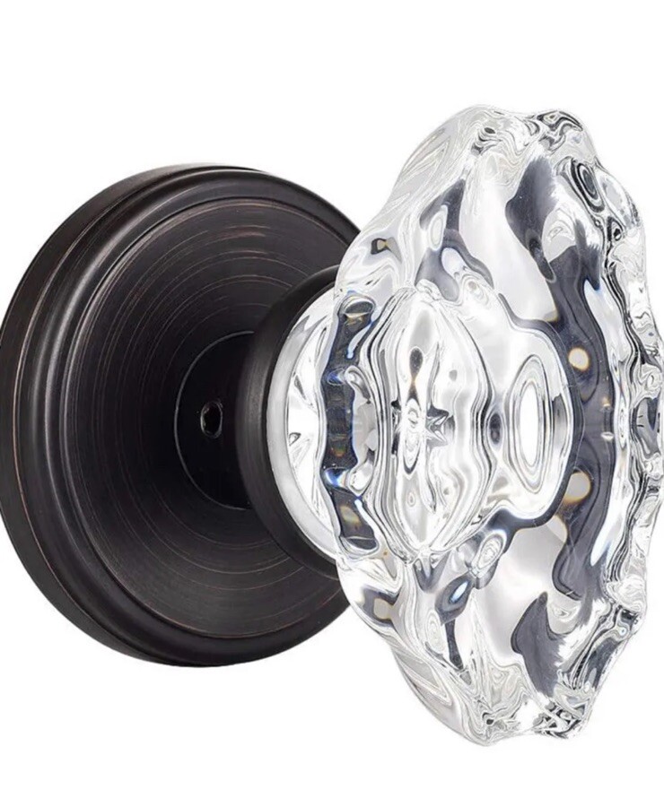 KLCTK Passage Class Knobs Interior ,Oal Crystal Door Knobs For Hall ,Closet..