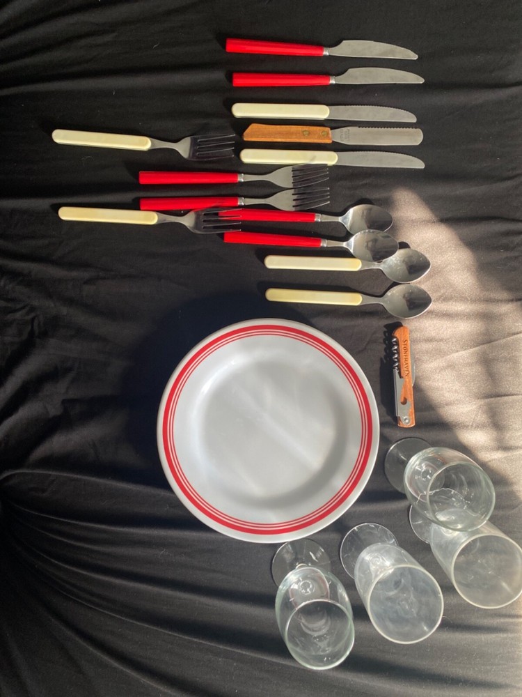 Stonehaven Picnic Back Pack with plates, utensils, etc.