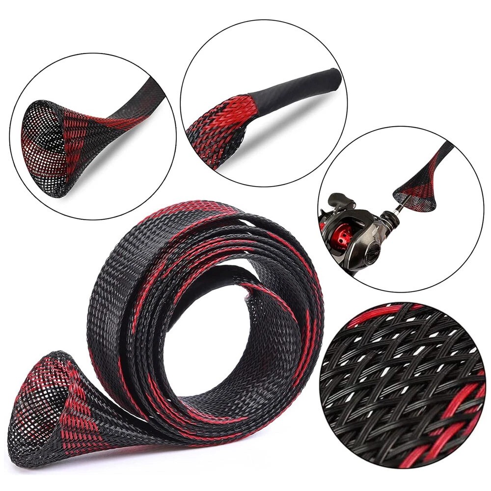 10PCS Fishing Rod Sleeve,Rod Socks for Fishing Poles, Fishing Rod Sleeves Sock C