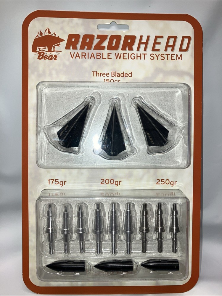 Bear RazorHead Three Blad Broadhead System