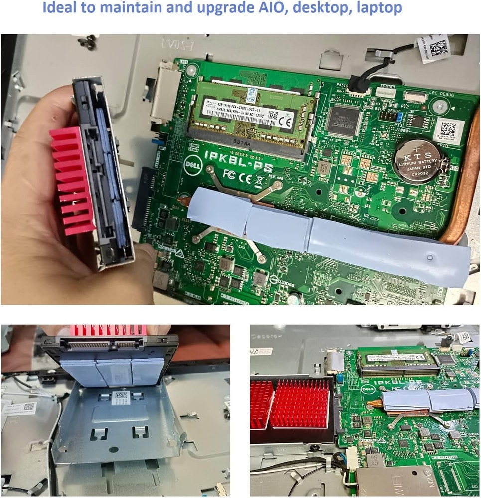 30 Pack Thermal Pads Set Multi Thickness Soft Self-Adhesive for Electronics Cool