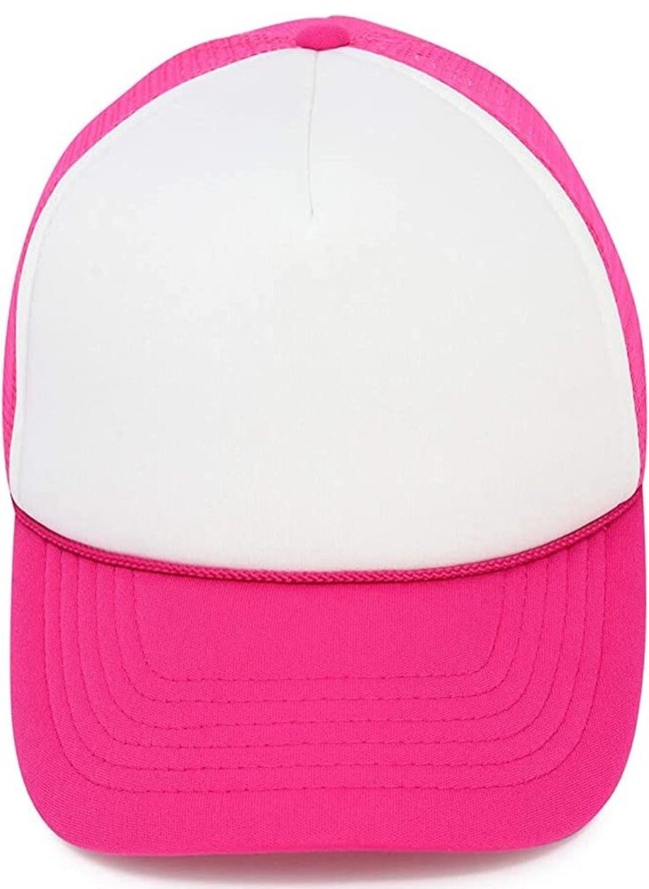 MR.R Sublimation Blanks Polyester Mesh Cap Hat Two Rose Red OPEN BOX