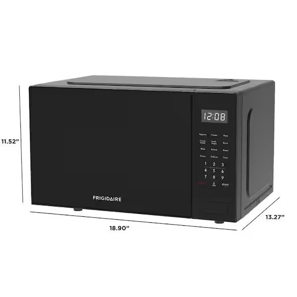 19 In. 0.9 Cu. Ft. MICROWAVE (BLACK DOOR)