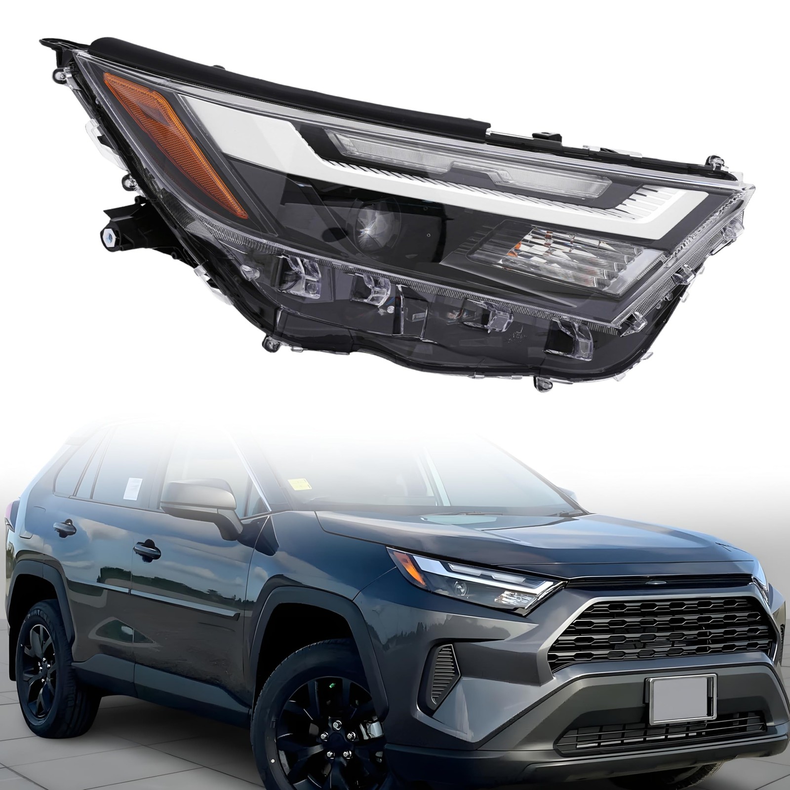 For 2022 2023 2024 Toyota RAV4 LE/XLE Headlight Assembly Right Side
