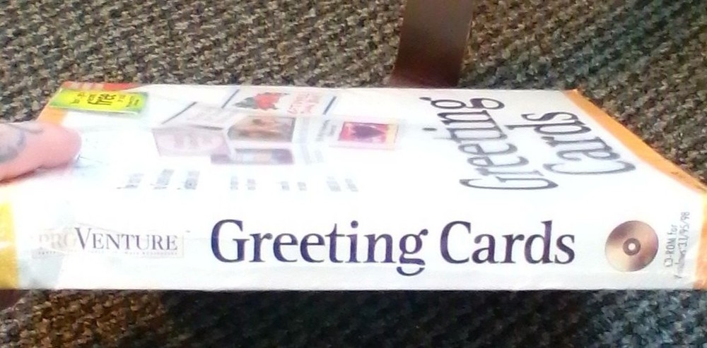 Vtg Computer Software Windows 95 Pro Venture Greeting Cards CD-ROM